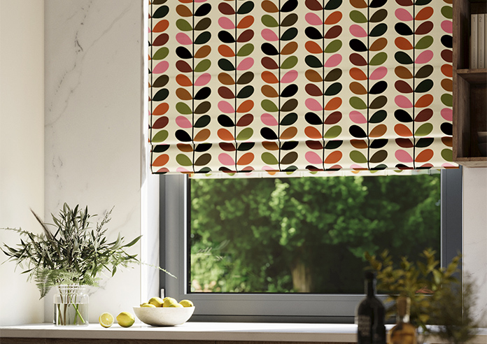 Orla Kiely Multi Stem, Pink & Red - Twist&Fit Roman Blind - Image 5
